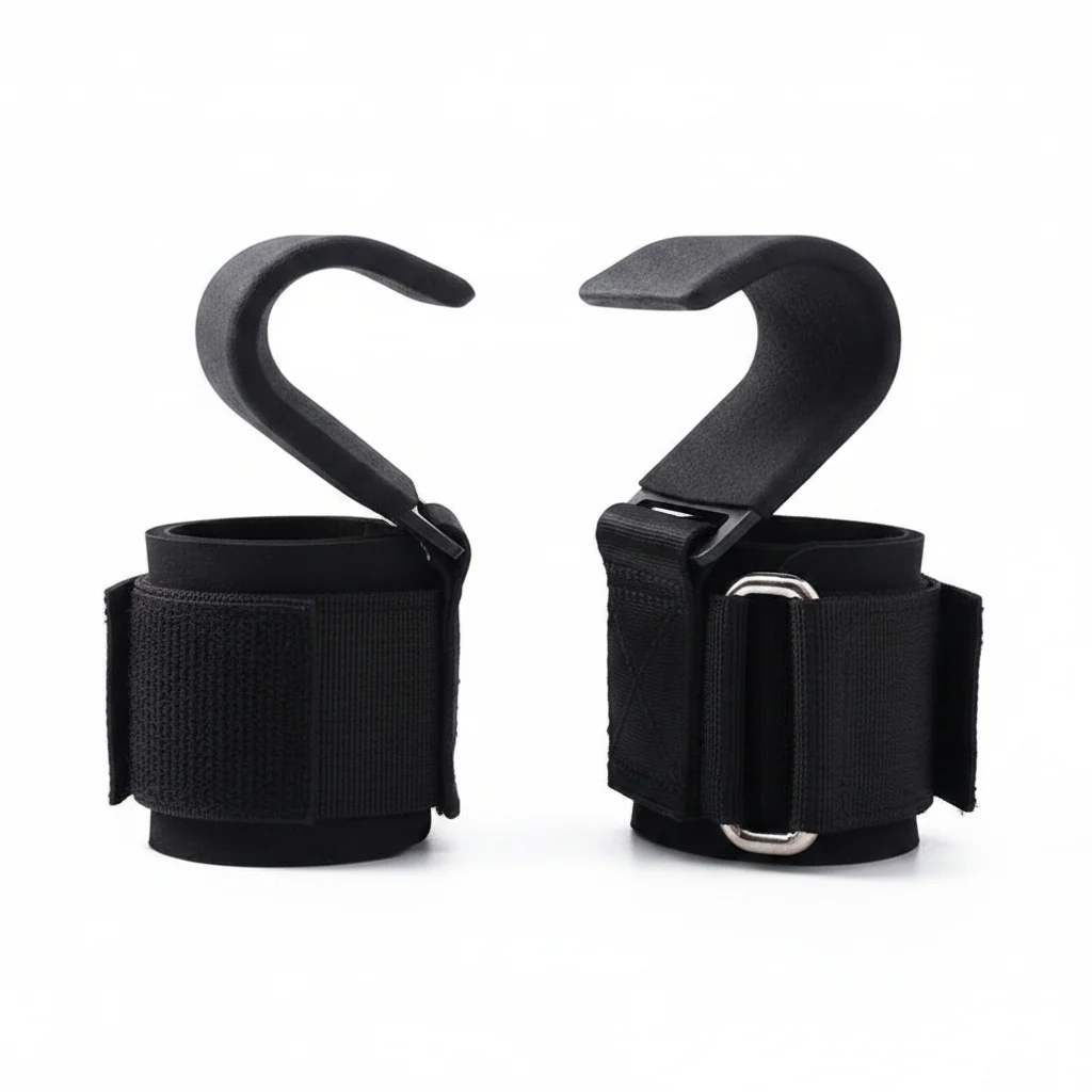 Weight Lifting Pull-up Assist Straps Non-slip Hand Grip Hooks Portable Fitness Deadlift Support Hooks for Home Gym Exercise